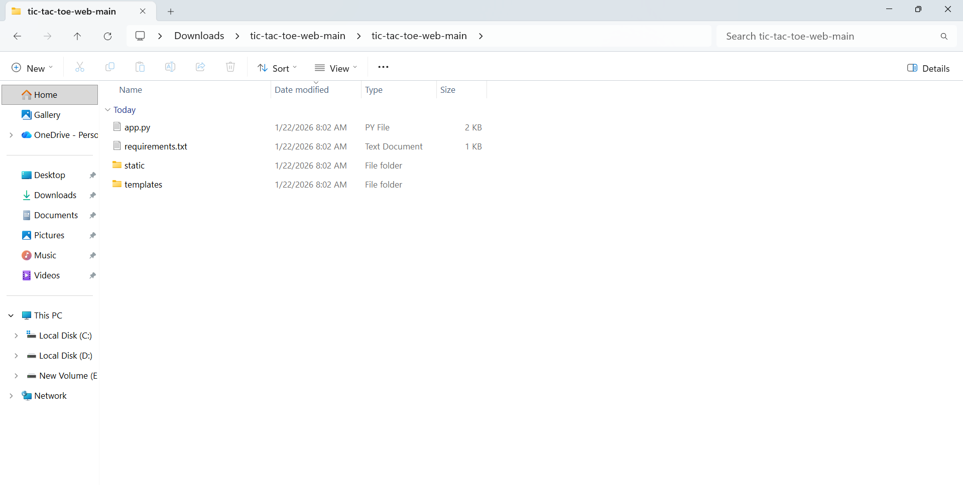 Python code tree structure