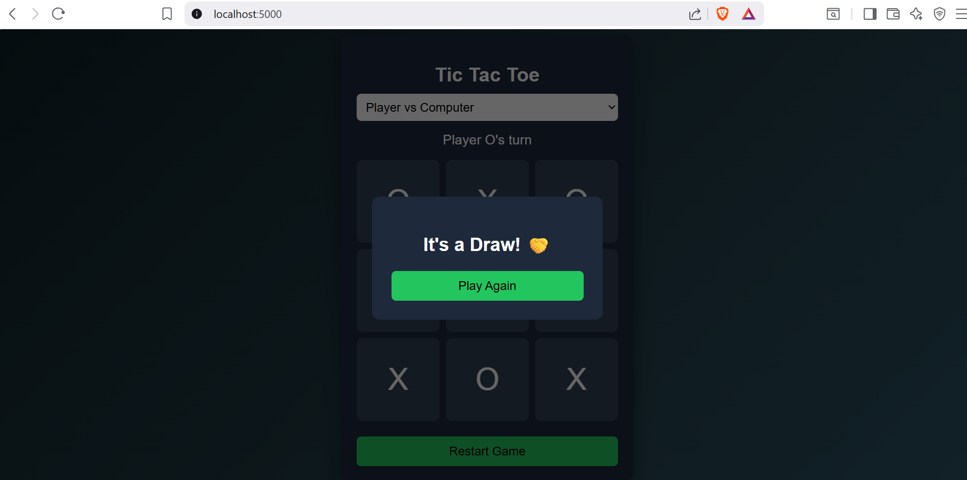 Test the python Application in the Browser