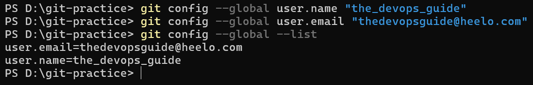 how to set git configurations