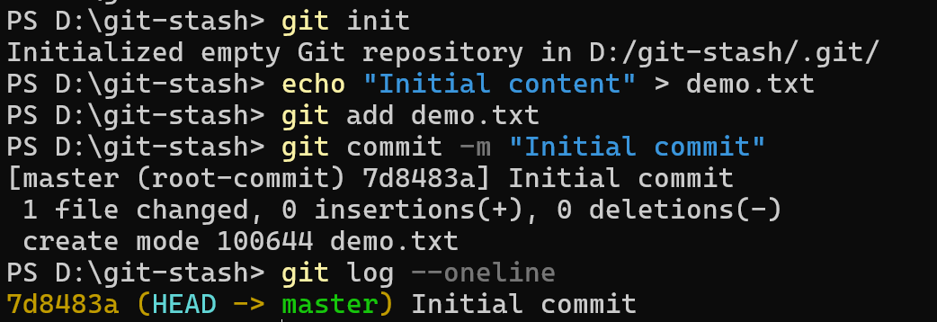 First commit created in clean Git repository